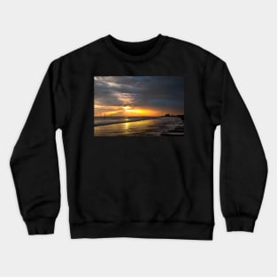 Daybreak on Cambois beach Crewneck Sweatshirt